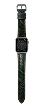 Load image into Gallery viewer, Ostrich Leg Leather Watch Strap - Moss Green
