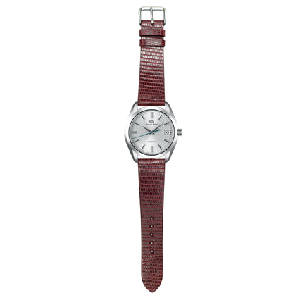 Lizard Leather Watch Strap - Red
