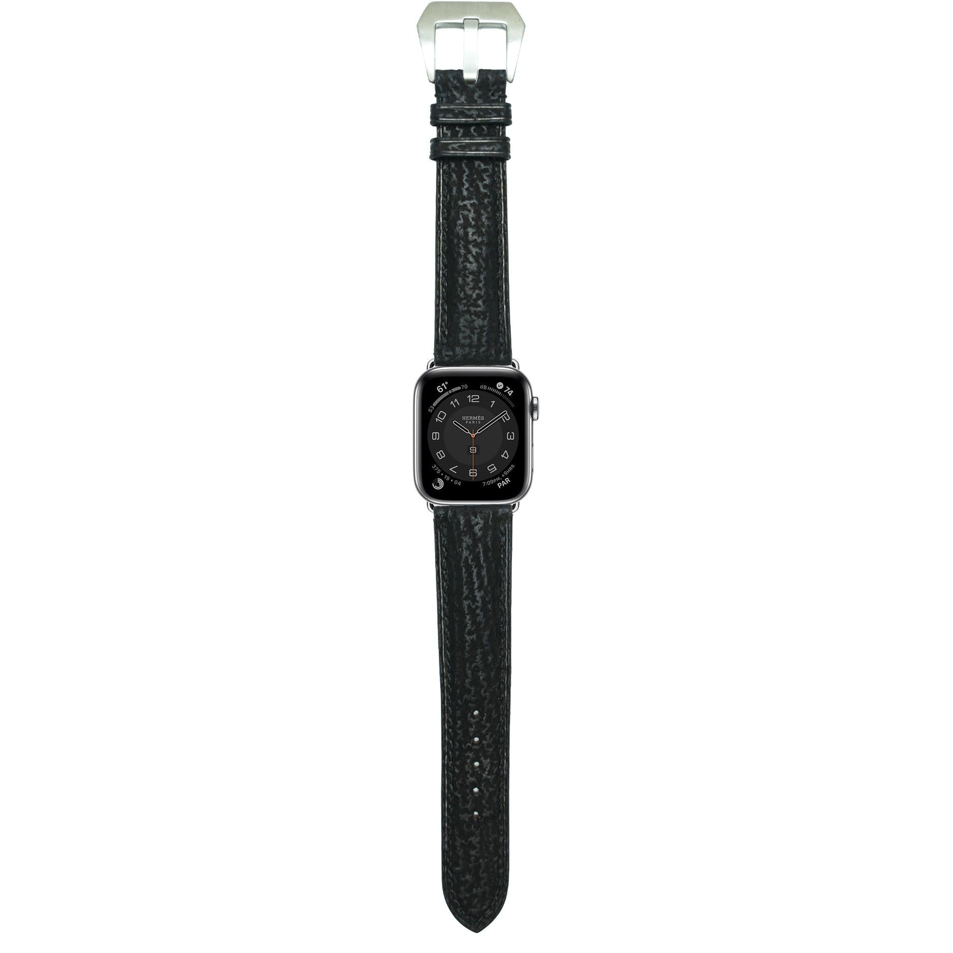 Shark Skin Watch Strap - Black – VGreen