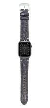 Load image into Gallery viewer, Stingray Leather Watch Strap - Black
