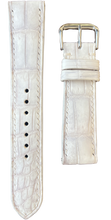 Load image into Gallery viewer, Crocodile Leather Watch Strap - Sand White
