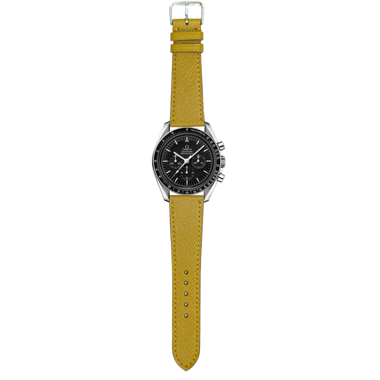Alran Goat Leather Watch Strap - Yellow