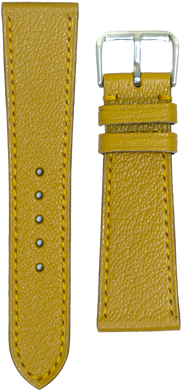alran goat leather watch strap - yellow