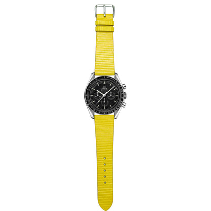 Lizard Leather Watch Strap - Yellow