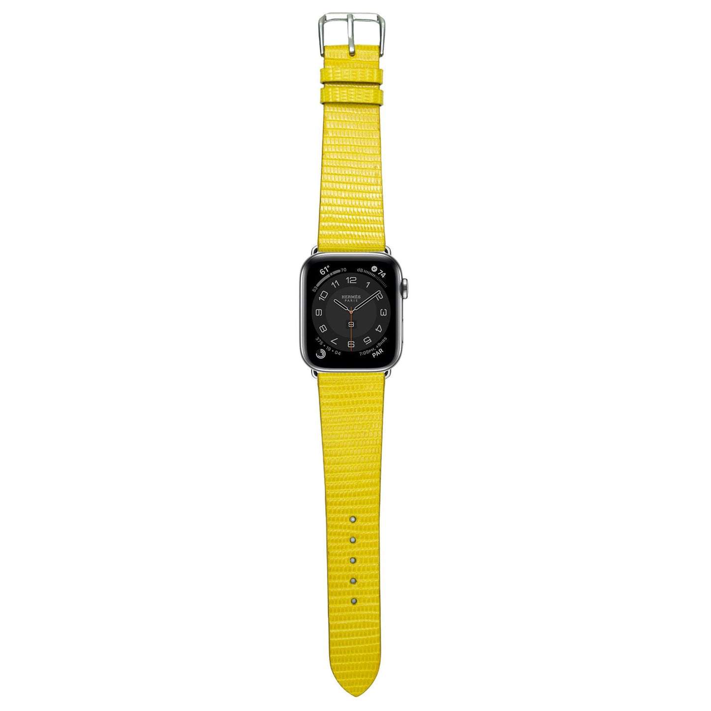 Lizard Leather Watch Strap - Yellow